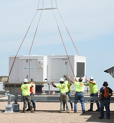 Columbus Helicopter HVAC Lift