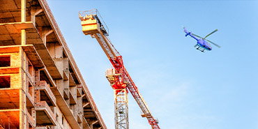 Columbus Helicopter Lift in City